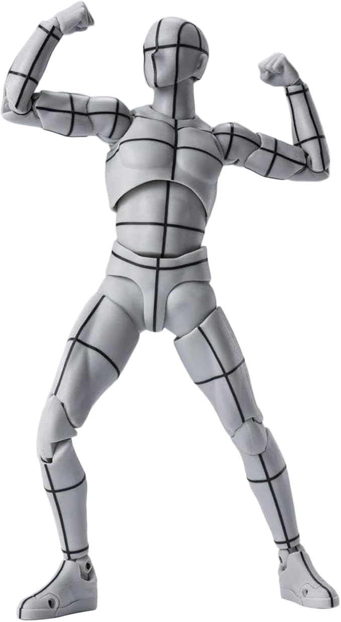 Kosik SHF Figuarts Body Kun -Wireframe- Sports Edition Figure (Gray Color Ver.) (Wireframe)