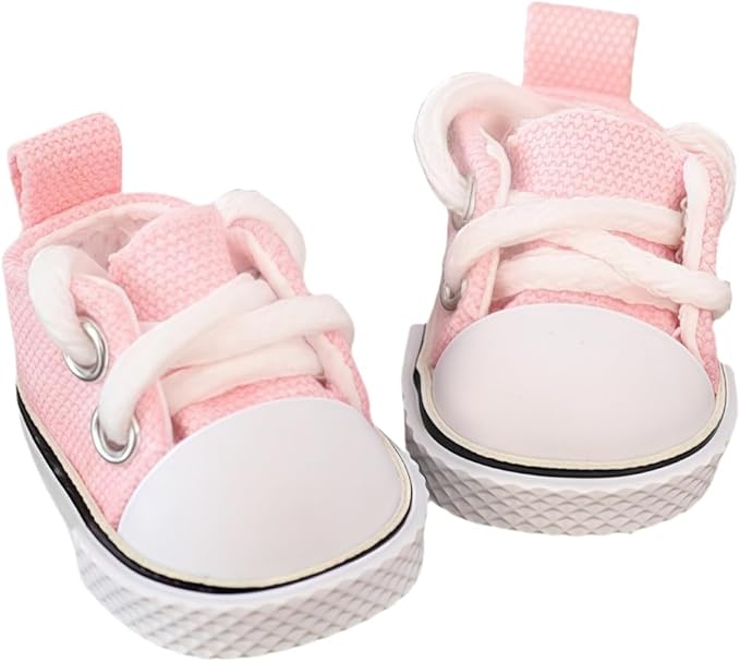 17cm Doll Clothes Set, 6 Pieces Dress Skirt Outfit Set for 6.7inch Doll Suit, Cute Fashion Bowknot Shoes Clothes Accessories for 1st/2nd/3rd Gen Dolls Play & Display Pink