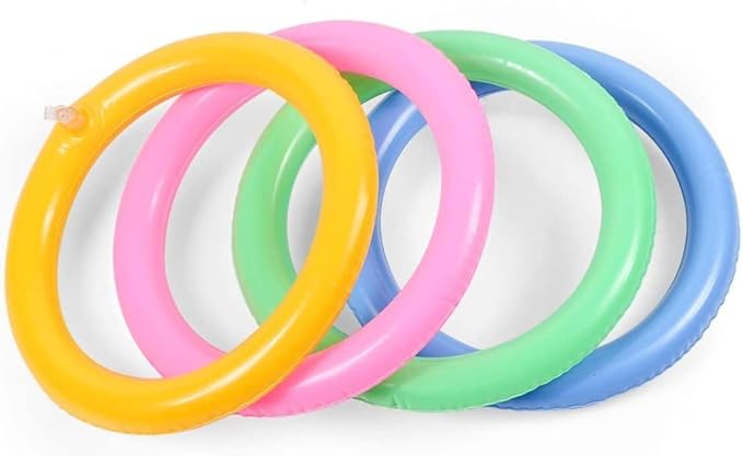 2 Pack Inflatable Cactus Ring Toss Game Sets with 8 Pieces Inflatable Rings for Pool Party Supplies Favors Summer Party Toys Floats Fiesta Party Accessories