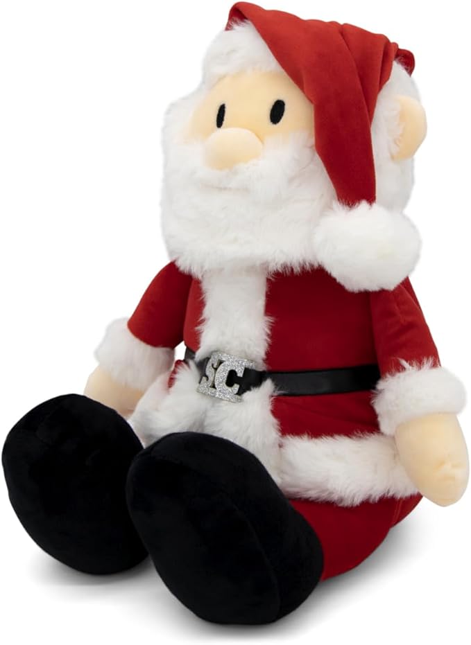 Santa Plush - Stuffed Claus for Kids Toy and Saint Nick Christmas Tree Decor - The Santas Plush Doll Toys - Cozy Holiday Plushie for Toddlers - Small - 12 Inch