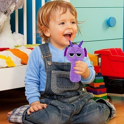 Sprunky Plush Toys Sprunky Wenda and Gray Plushies Sprunky Plushes Soft and Funs Stuffed Toys Dolls for Fans and Friends Birthday for Girls Boys (Purple)