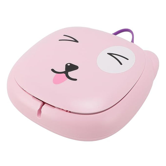 Fafeicy Travel Potty Portable Foldable Training Toilet Plastic 25 X 24 X 17 Cm Leak Proof Compact Design for Toddlers Kids Car Travel Camping Road Trips Outdoor Use (Pink)