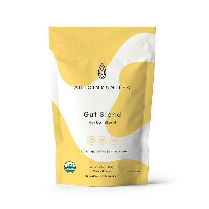 Organic Digestive Tea Loose Leaf Tea Bags – Stomach Soothe, Gut Health Tea, Tummy Tea, Debloating Tea, Marshmallow Root, Licorice Root, Chamomile, Caffeine Free AIP Leaky Gut Blend, 15 Count