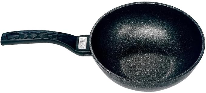 11" Wok Non-Stick Cooking Frying Pan Pot, 5 Layer Marble Coating, Made in Korea
