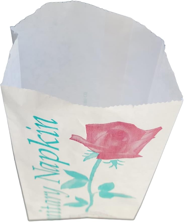 500 pcs Floral Printed Sanitary Napkin Tampon Disposal Bags