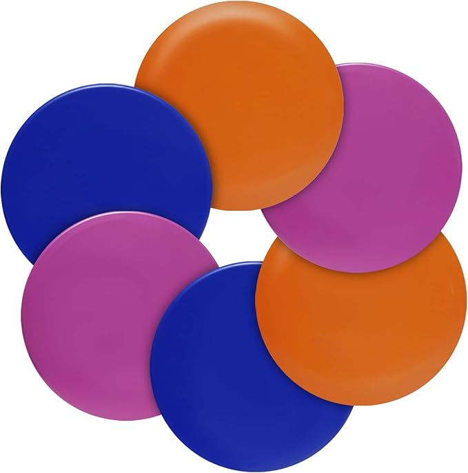 GOOSO Disc Golf Set - Driver, Mid-Range and Putter Discs for Outdoor and Backyard, Comfortable Plastic, 6 Discs Only