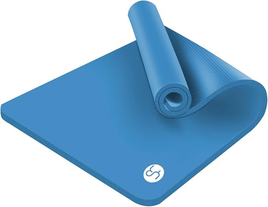Yoga Mat for Men Women Extra Wide Exercise Mat 76"x35" 15mm Thick Large Workout Mat for Home Gym, High Density NBR Foam Mat with Yoga Bag