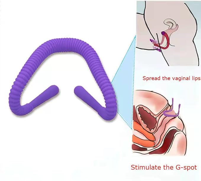 Adjustable Labia Clamps Pussy Spreader, Body Safe Silicone Vagina Expander G-Spot Stimulation Oral Sex Vaginal Lips Hands-Free Spreader, BDSM Flirting Sex Toys for Women Self Check Tools