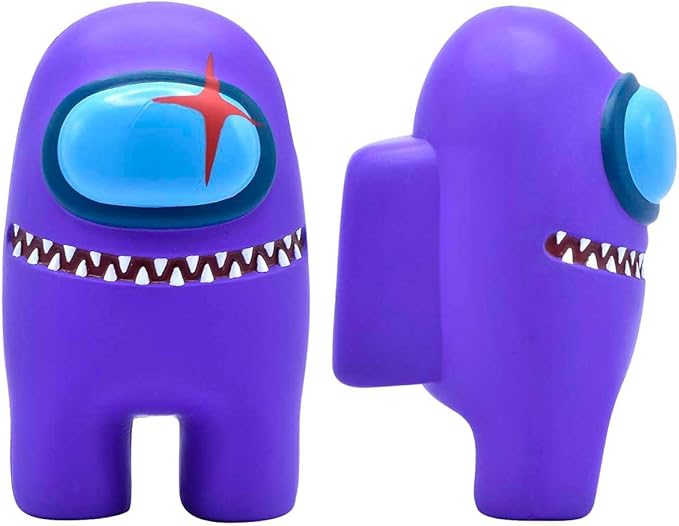 Among Us Mega SquishMe – 7″ Purple Imposter Squishy Toy – Official Slow-Rise Stress Relief for Kids & Gamers