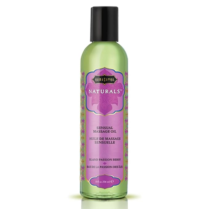 Kama Sutra Naturals Massage Oil Island Passion Berry, 8 Fluid Ounce