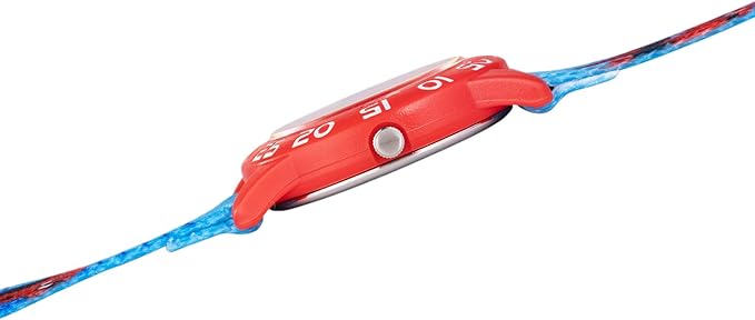 Marvel Spiderman Watch for Kids - Spiderman Watch Boys - Spider-Man Watches for Boys 4-6 - Toys - Kids - Marvel Toddler - Silver Case - 3D Silicone Plastic Strap