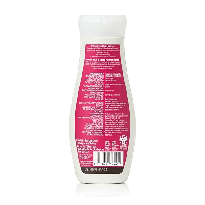 Weleda Pampering Wild Rose Body Lotion, Plant Rich Moisturizer with Wild Rose Oil, Jojoba Oil and Shea Butter, 6.8 Fl Oz (Pack of 1)