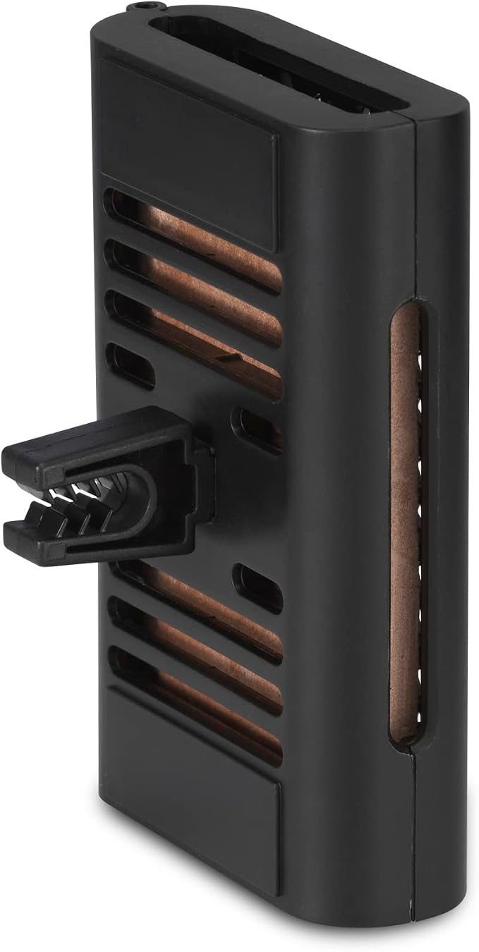Serene House Puccini Lava Rock Essential Oil Aromatherapy Car Vent Clip – Portable or Tabletop Usage for Convenient Scent-Based Stress Relief and Relaxation - Black