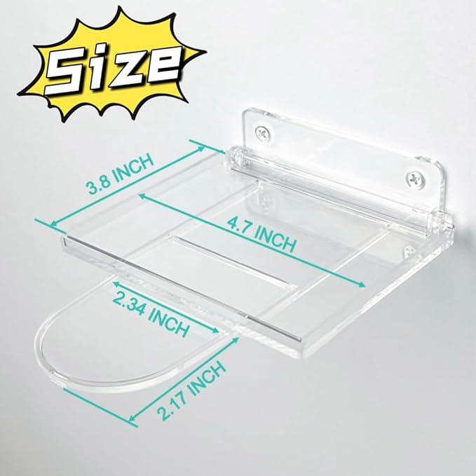 10-Pack Collapsible Acrylic Shelf, Compatible with Funko Pop Figure Collection Case (4.5" x 3.5") Or Display Case for Boxed Characters (Clear)