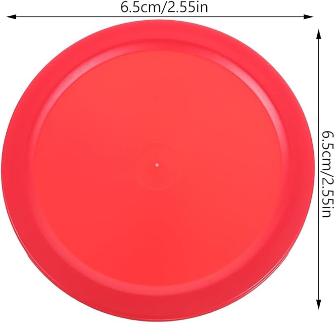 5Pcs Red Mini Air Hockey Table Pucks 50mm Puck Table New 2-inch Convenient and Attractive Air Hockey Arcade and Table Games