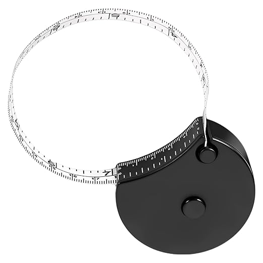 Body Tape Measure, Mini Ret Retractable Tool for Body and Waist, Auto Stand-Out, Dual Scale, Easy Read Window