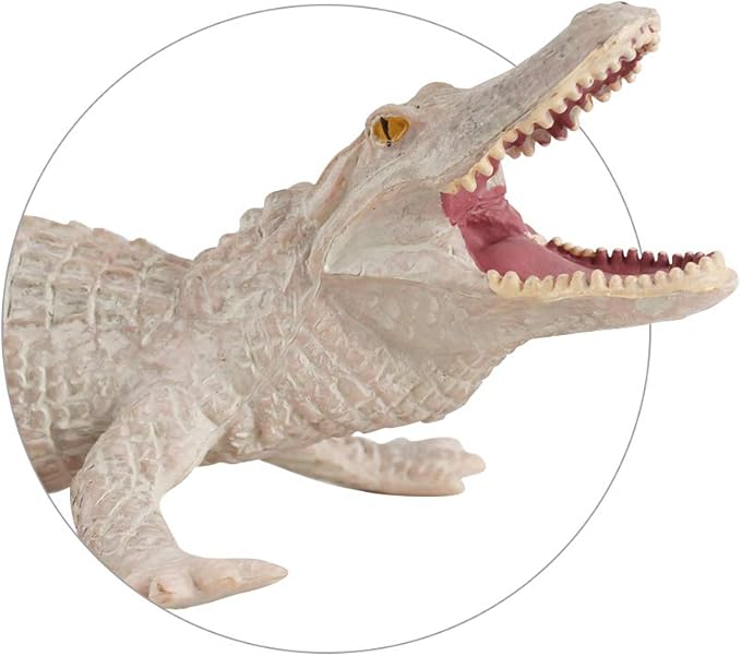 Realistic Wild Life Jungle Animal Figures Model Figurines Crocodile Alligator Desktop Decoration Party Favors Cake Toppers Ornament Bath Toys for 5 6 7 8 Years Kid Boys Girls Toddler