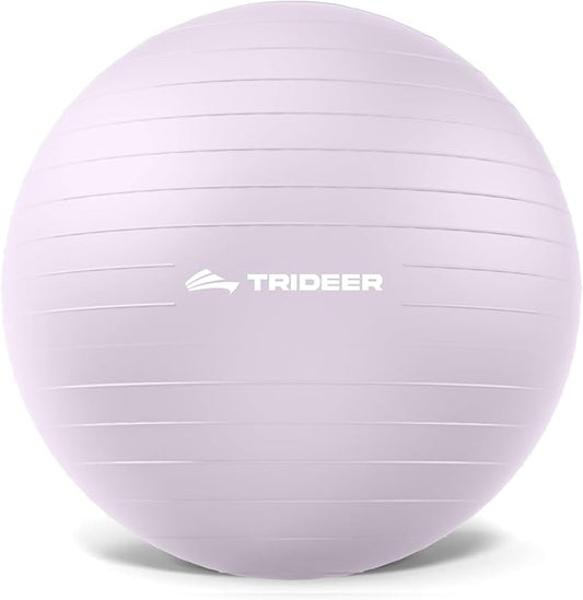 Trideer Exercise Ball, Stability Yoga Ball for Physical Therapy, Active Sitting, Pregnancy & Birth Labor Prep, Core Strength, Balance Training, Posture Improvement and Daily Stretching, 55/65/75cm