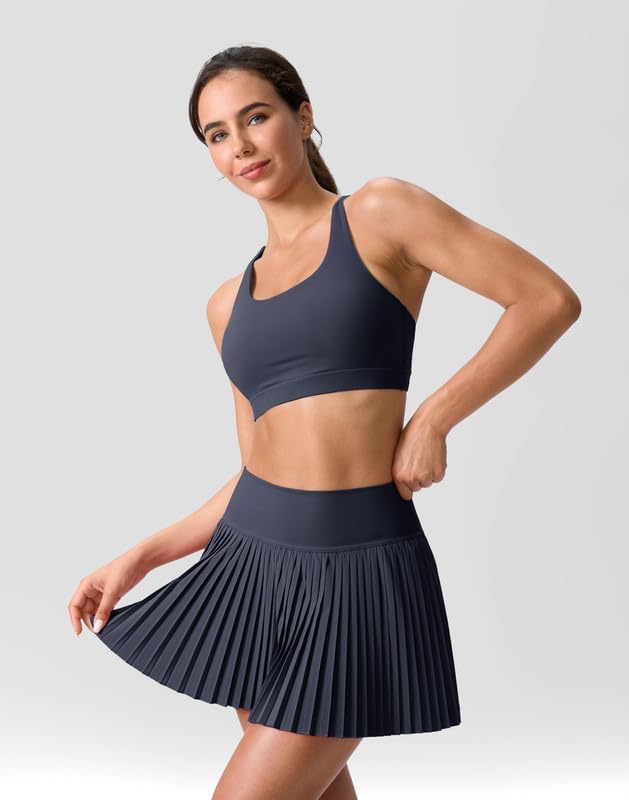 Pleated Tennis Skirt for Women with Pockets Shorts Women's High Waisted Lightweight Athletic Golf Skorts Skirts
