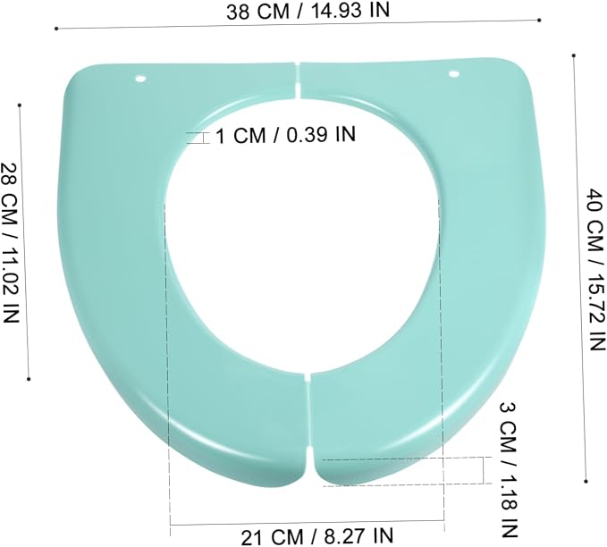 Toyvian Adult Folding Potty Seat Cover Potty Training Seat Pad Portable for Home Travel Use