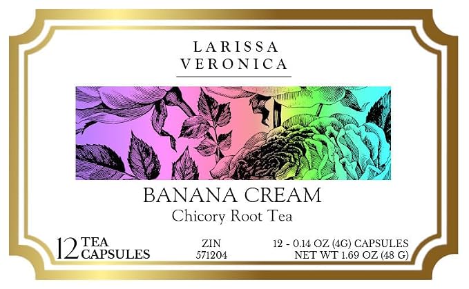 Banana Cream Chicory Root Tea (Single Serve K-Cup Pods) (12 pods, ZIN: 571204) - 3 Pack