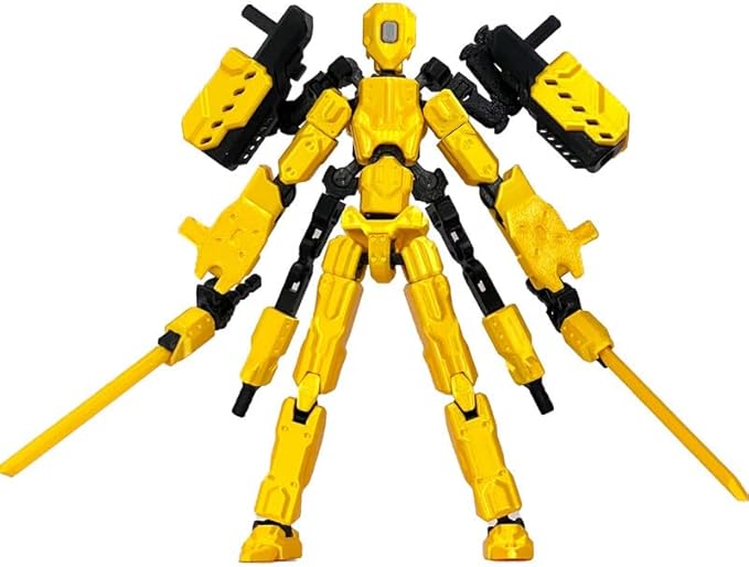 T13 Action Figures Helix Robot 8 Inch, Assembly Completed T 13,3D Printed Robo 13 - The Premium Action Figures for Sci-Fi Enthusiasts Blue (Glows in The Dark)