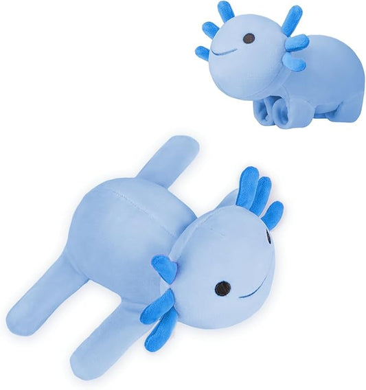 Huggers Axolotl,Stuffed Axolotl Slap,Cute Animal Book Buddy Slap,Fun Axolotle Toys for Boys and Girls.Blue