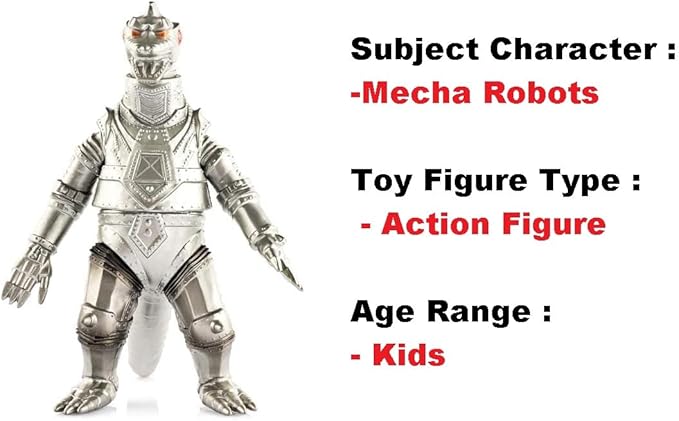 Destroyah Action Figures Toys, King of The Monsters Dragon Monster (Silver Godzi Monster)