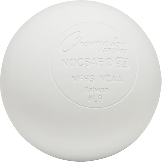 Champion Sports Lacrosse Balls – Official Size SEI Certified, Multi-Color Packs of 3, 6, or 12 for Practice & Games