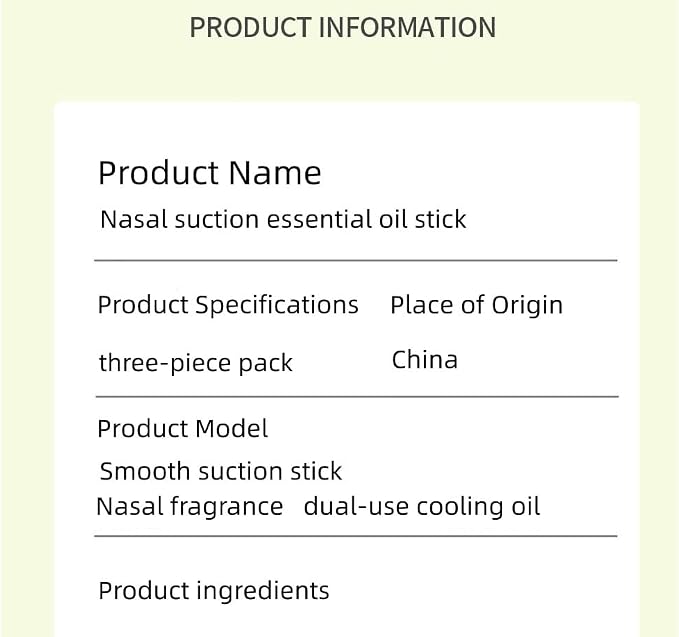 Zonebutton Nasal Inhaler Stick Pack of 3, Aromatherapy Essential Oil Inhaler with Menthol & Mint, Cooling Herbal Scent for Daily Refresh, Focus, Home, Work & Travel(Lemon)