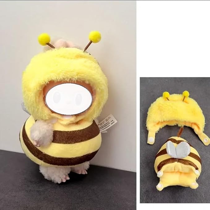Clothes for LABUBU 17cm Doll (NO Doll),Outfit for LABUBU,Dress and Hairpin Set for LABUBU Dress Up,Accessories for LABUBU