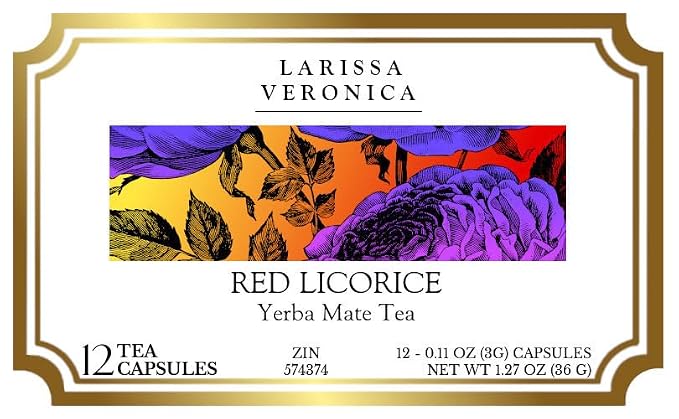 Red Licorice Yerba Mate Tea (Single Serve K-Cup Pods) (12 pods, ZIN: 574374)