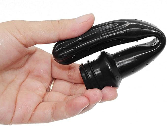 Rubber Vaginal Douche Cleansing, 310ml (10.5 fl oz), Black Enema Bulb for Intimate Hygiene