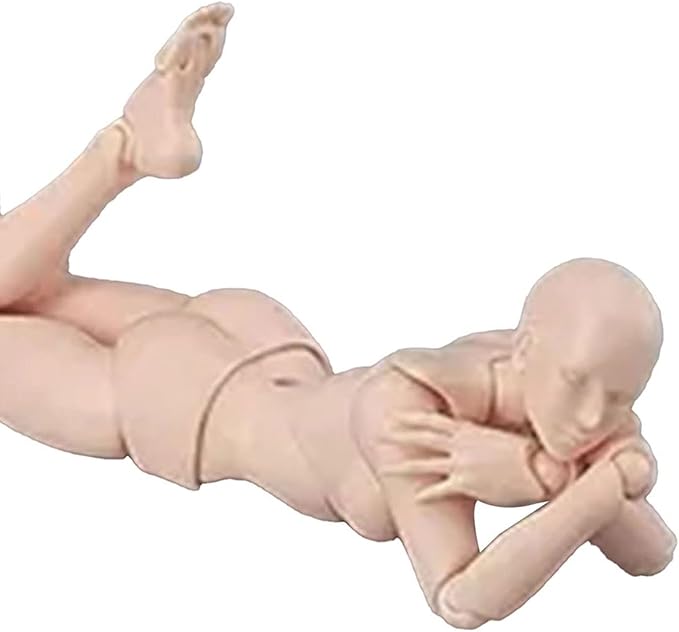 Action Mannequin PVC Drawing Figure, Model for Sketching, Painting, Female Artist (Male) (Woman)