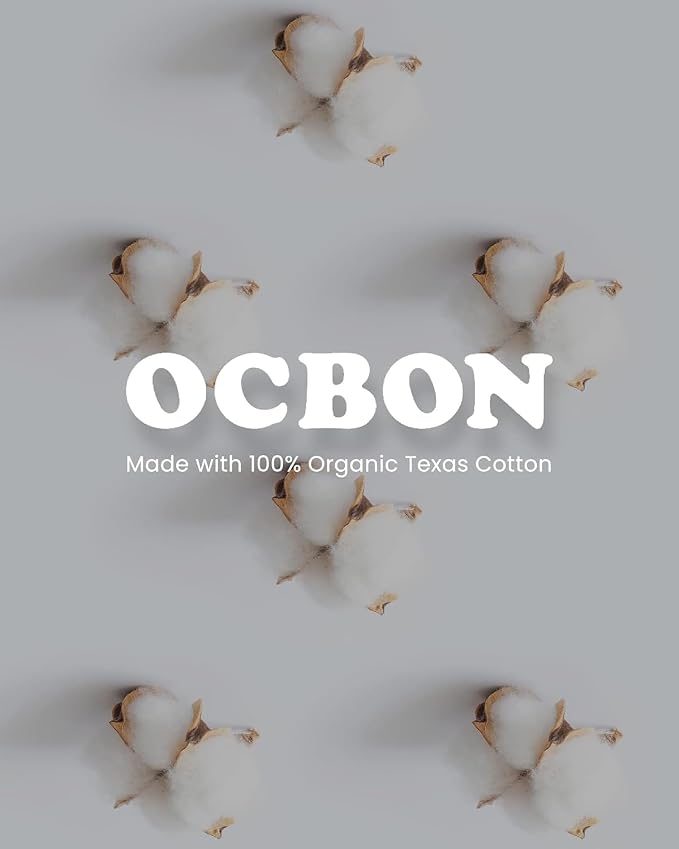 OCBON Ultra Thin Sanitary Pantyliners (Regular, 6.1 inch, 40 Counts) - Ultra Thin, Unscented 100% Organic Cotton Panty Liners for Women. Chemical-Free, Extra Soft, Ideal for Sensitive Skin