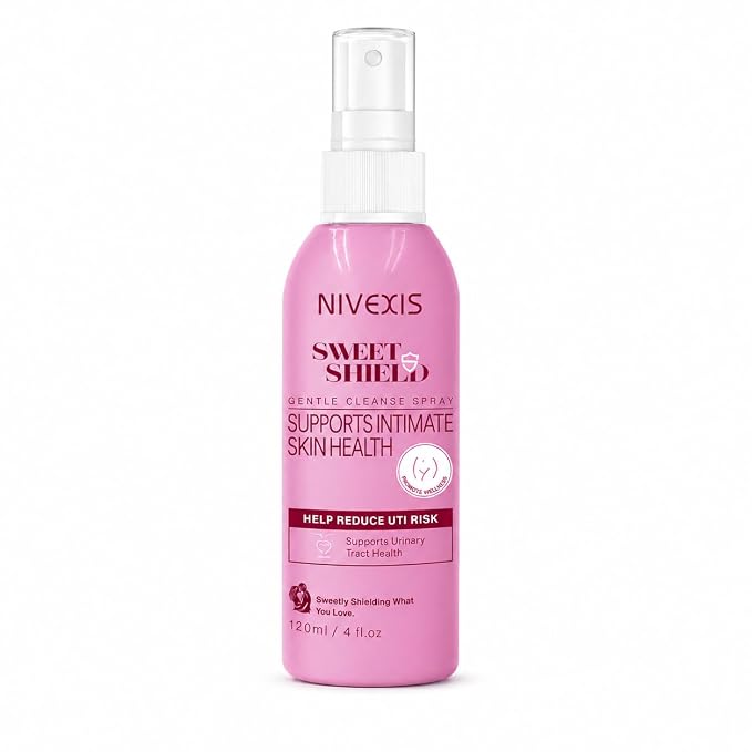 Feminine Intimate Skin Spray, Vaginal Odor Control & Itch Relief, pH Balanced Hygiene Cleanser, Soothes Irritated for Vaginal, Hypoallergenic, Fragrance-Free Hypochlorous Acid Formula, 4 fl oz