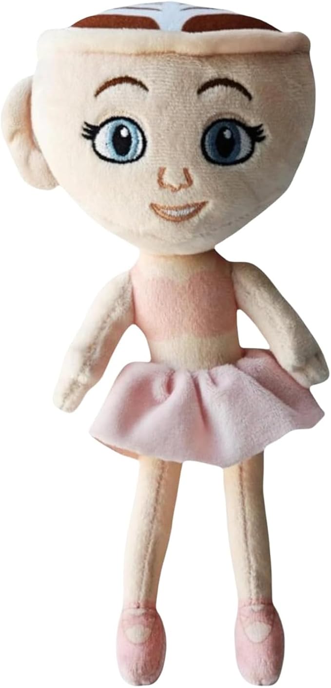 Italian Brainrot Plush,Ballerina Cappuccina Plushies,Soft Cute Stuffed Animals Inspired Plush Toy Stocking Stuffers for Kids and Adults(1PC)