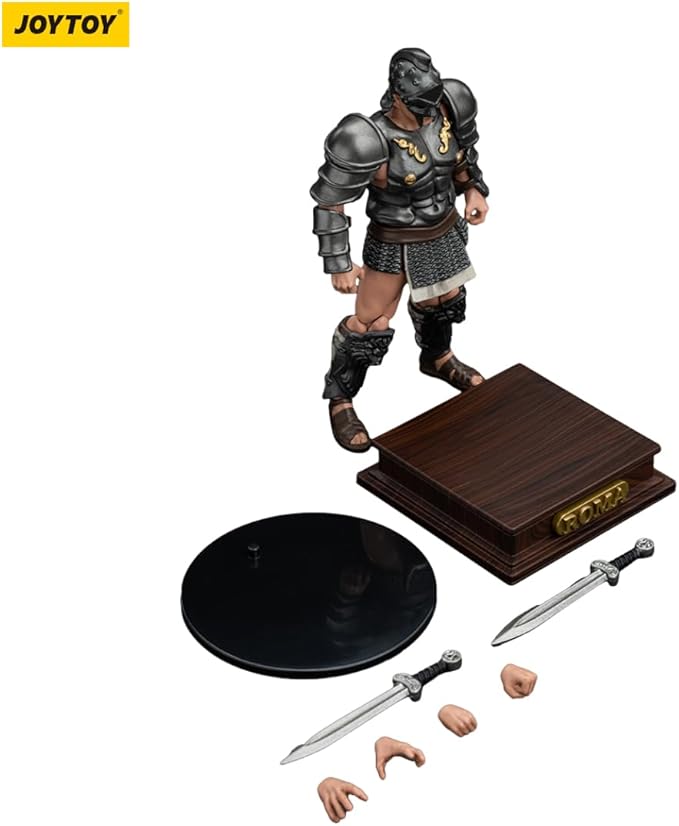 JOYTOY 1/18 Strife Roman Gladiator Dimachaerus Gladiator Collector's Edition Action Figure-4.25in
