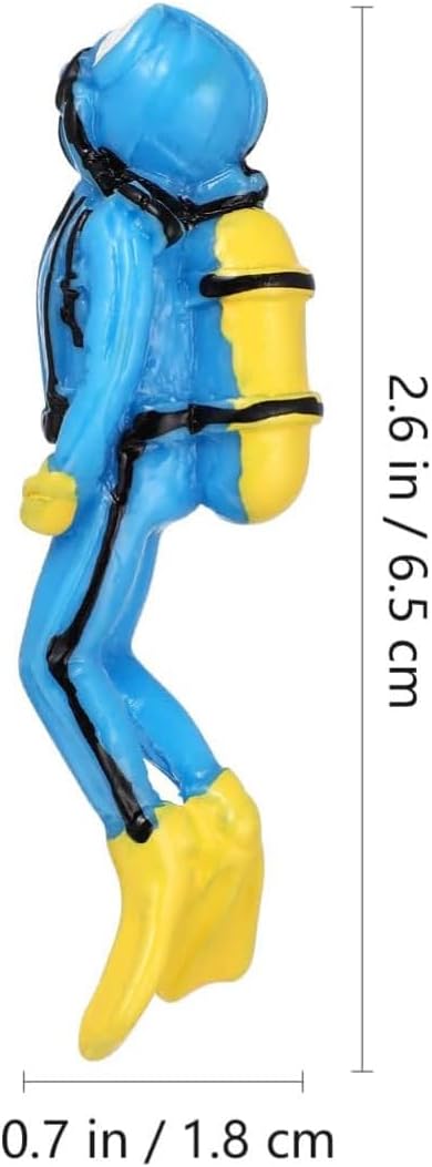 4Pcs Scuba Diver Figurines Action Figure Diorama Model Swimmers Figurines for Miniature Sand Table Ocean Party Sea Cake Aquarium Decor