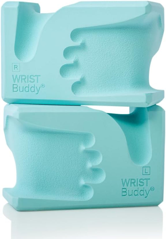WRISTBuddy® Hand-Shaped Ergonomic Yoga Blocks for Optimal Wrist Support During Yoga, Pilates, Pushups, Planks, and Handstands - Patented Non Slip Blocks for Enhanced Stability and Comfort.