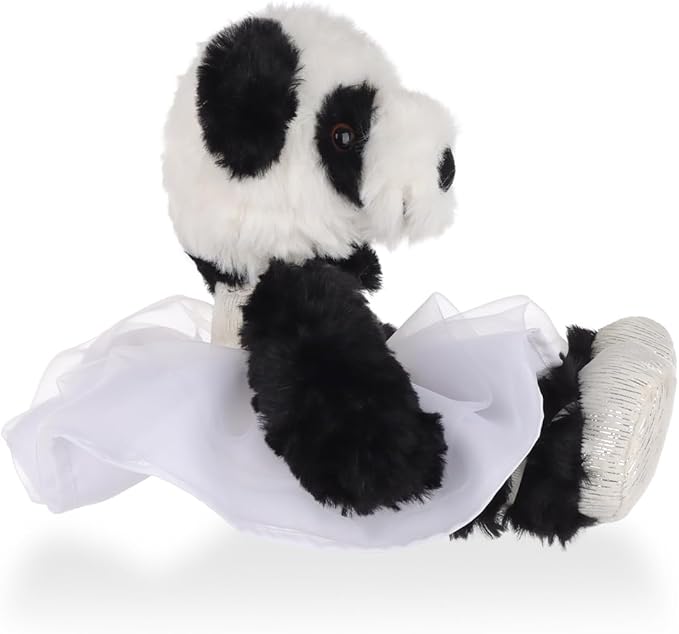 Apricot Lamb Ballet Panda Stuffed Animals for Kids, Soft Cute Plush Toys for Baby Girl and Boy, 7 Inches