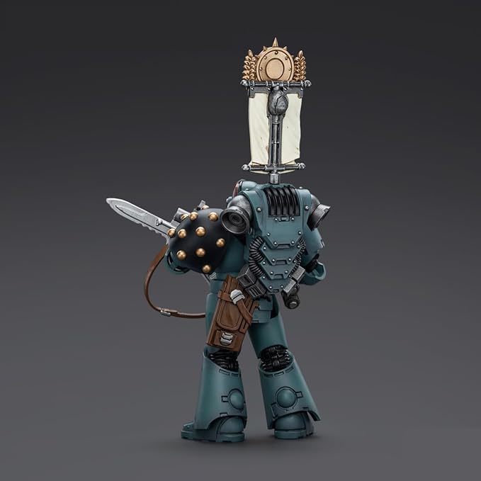 JOYTOY Action Figure 1/18 Warhammer The Horus Heresy Sons of Horus MKVI Tactical Squad Legionary with Legion Vexilla Collection Model Birthday Gifts (JT9480)