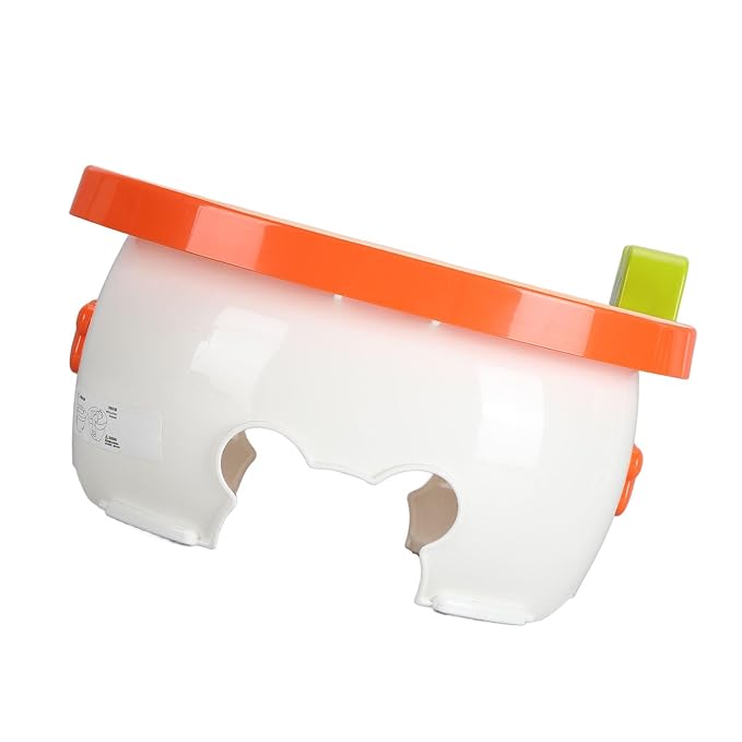 Yinhing Toddler Potty Training Toilet 2 in Foldable Portable Travel for Kids Green Compact Design Easy to Non Slip Base (Orange)