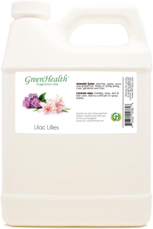 32 fl oz Lilac Lilies Fragrance Oil (Plastic Jug w/Cap) - GreenHealth