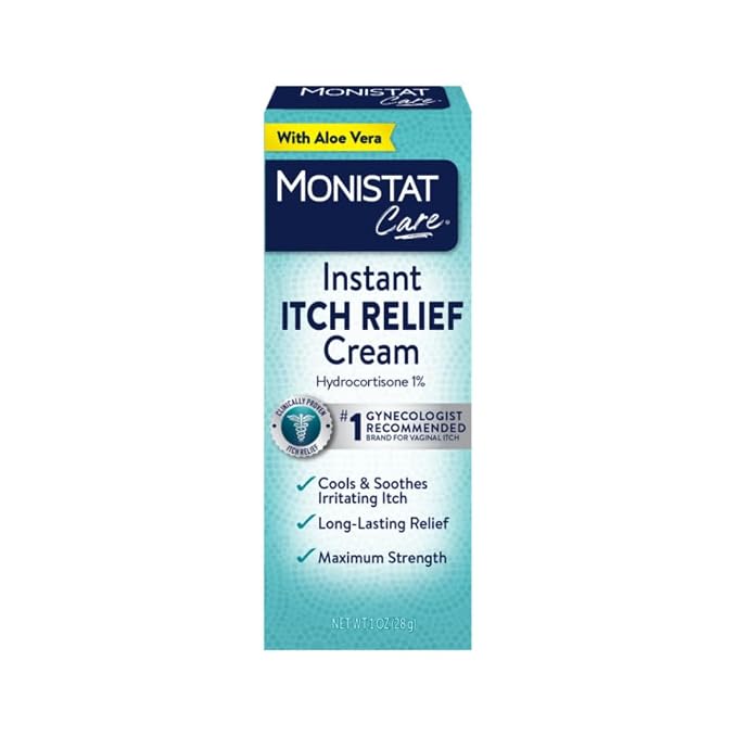 Monistat Instant Itch Relief Cream for Women, Maximum Strength Feminine Itch Care, 1 oz (Pack of 6)