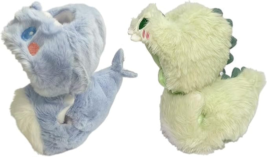 Green Dinosaur Doll Clothes for Dolls 17cm, Blue Shark Designer Clothes Outfits for Plush Dolls 7 Inch