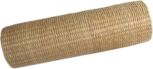 Homoyoyo 1pc Straw Cervical Pillow Neck Pillows for Travel Yoga Memory Bolster Pillow Sleeping Pillow Natural, 30x9cm, Beige