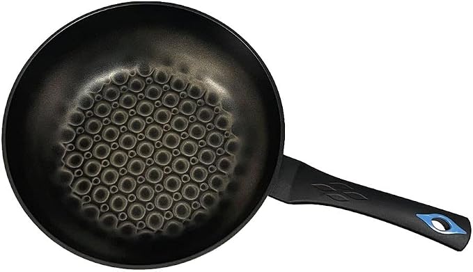 12" (30cm) Non-Stick Saute Wok Pan with 3D Diamond Coating – Made in Korea, Stir Fry Pan for Kitchen