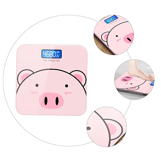 Outanaya 1pc Digital Body Weight Scale Multi- Scale Tempered USB Charging LCD Display for Home Bathroom