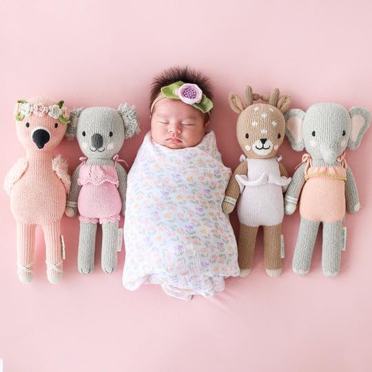 cuddle + kind Penelope The Flamingo Little 13" Hand-Knit Doll – 1 Doll = 10 Meals, Fair Trade, Heirloom Quality, Handcrafted in Peru, 100% Cotton Yarn